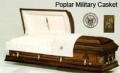 Poplar Military Casket
